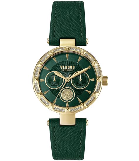 versus versace green watch|is versus Versace real.